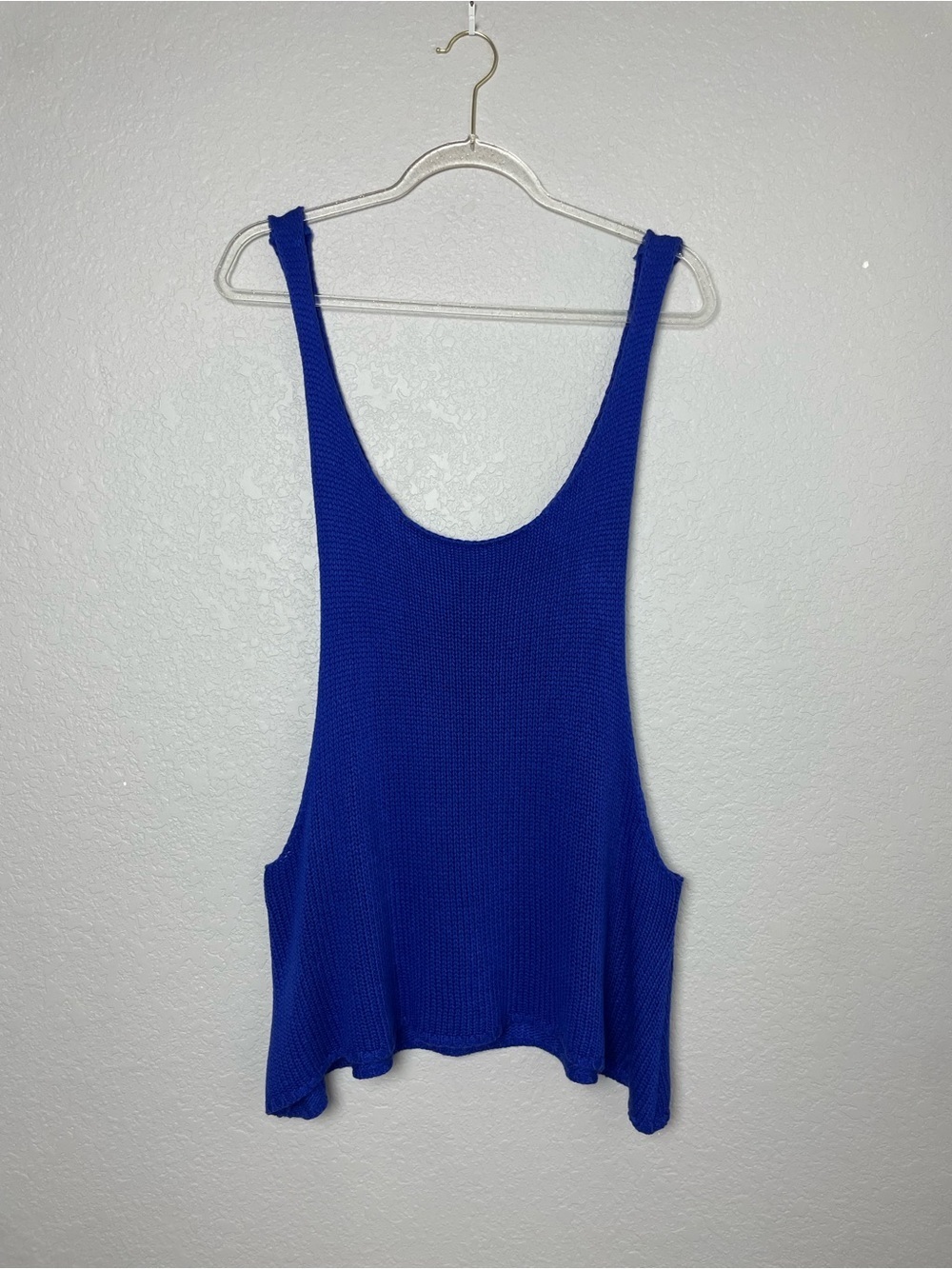 Cecico Women's Royal Blue Knit Scoop Knit Tank Size L